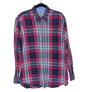 Vintage Roper Plaid Button-Up Shirt – Made in‎ Hong Kong – Size L Western Ranch